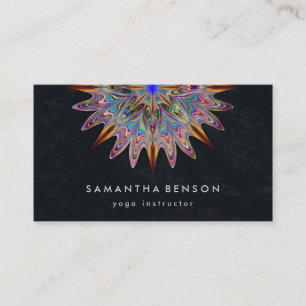 Tarjeta De Visita Elegante Logotipo de Flor Lotus Yoga