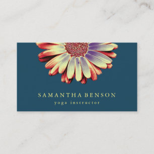 Tarjeta De Visita Elegante Logotipo de Flor Lotus Yoga