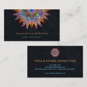 Tarjeta De Visita Elegante Logotipo de Flor Lotus Yoga