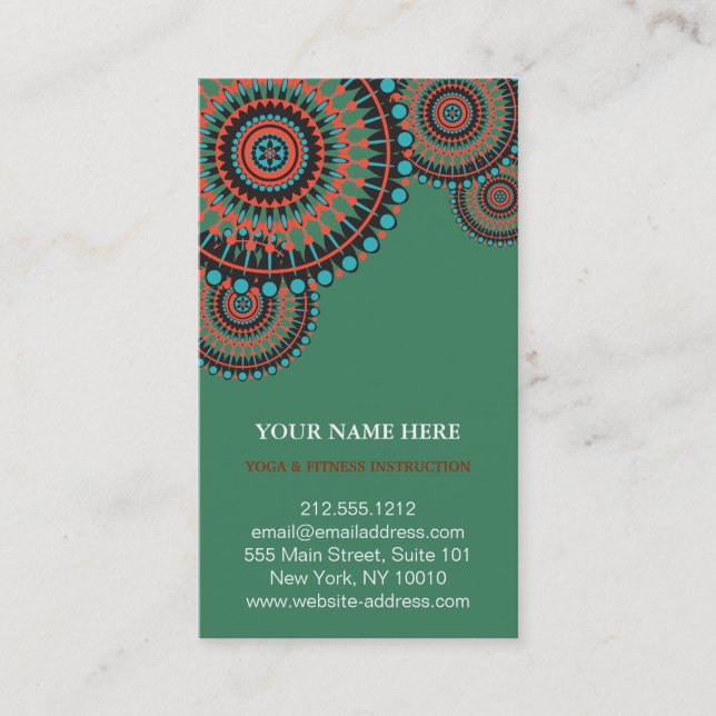 Tarjeta De Visita Elegante Logotipo de Flor Lotus Yoga (Anverso)