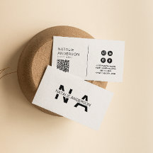 Elegante Logotipo de Monograma moderno con código 