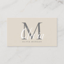 Elegante logotipo en monograma profesional beige g