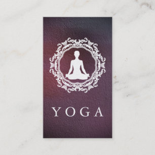 Tarjeta De Visita Elegante Logotipo Mandala Yoga Healing Health