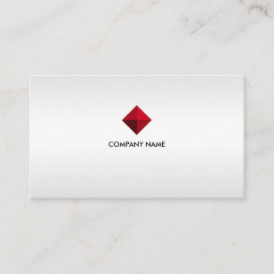 Tarjeta De Visita Elegante logotipo personalizado en tonos plateados