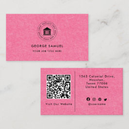 Tarjeta De Visita Elegante Logotipo Personalizado Minimalista Simple