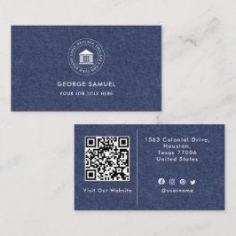 Tarjeta De Visita Elegante logotipo Personalizado moderno Minimalist