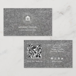 Tarjeta De Visita Elegante Logotipo Personalizado Moderno Minimalist