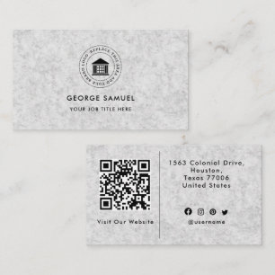 Tarjeta De Visita Elegante logotipo Personalizado moderno Minimalist