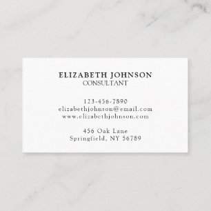 Tarjeta De Visita Elegante logotipo profesional de la empresa en bla