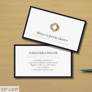 Tarjeta De Visita Elegante logotipo profesional de lujo