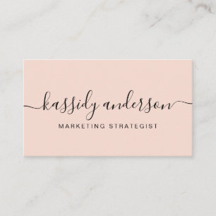 Tarjeta De Visita Elegante logotipo tipográfico de caligrafía con gu