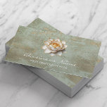 Tarjeta De Visita Elegante Lotus Flower Vintage Green Salon & SPA<br><div class="desc">Elegante Lotus Flower Vintage Green Salon & SPA Business Cards.</div>
