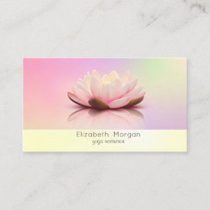 Tarjeta De Visita Elegante Lotus Holográfico Moderno