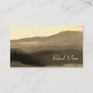 Tarjeta De Visita Elegante lujo dorado grunge abstracto firma