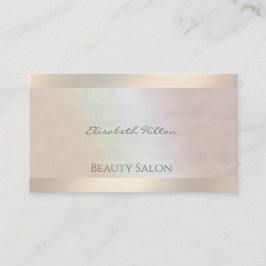 Tarjeta De Visita Elegante lujoso perla holográfica luminosa