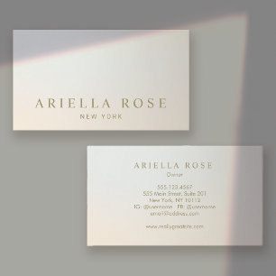 Tarjeta De Visita Elegante Lux Profesional Gradiente Gris Plateado