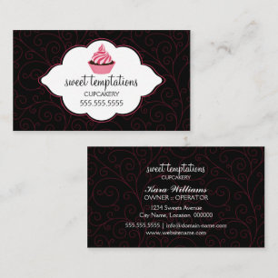 Tarjeta De Visita Elegante magdalena de panadería