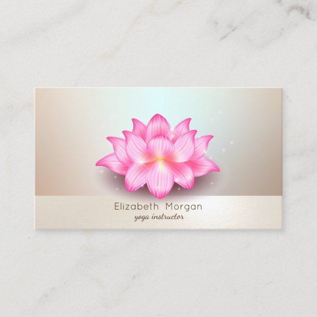Tarjeta De Visita Elegante Mandala profesional moderna Luminosa (Anverso)
