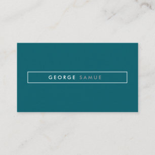 Tarjeta De Visita Elegante marca comercial minimalista