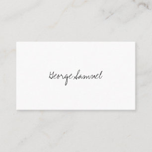 Tarjeta De Visita Elegante marca minimalista de negocios