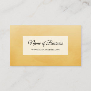 Tarjeta De Visita Elegante Marfil Dorado