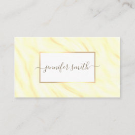 Tarjeta De Visita Elegante Mármol De Crema De Estante Con Bonito De 