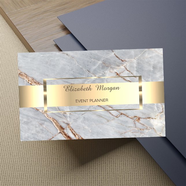 Tarjeta De Visita Elegante Mármol Profesional Profesional De Banda D (Subido por el creador)
