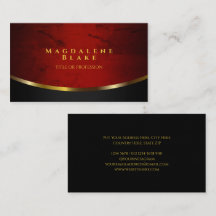 Elegante mármol rojo y negro con acento dorado