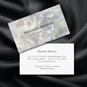 Tarjeta De Visita Elegante, mármol, salón