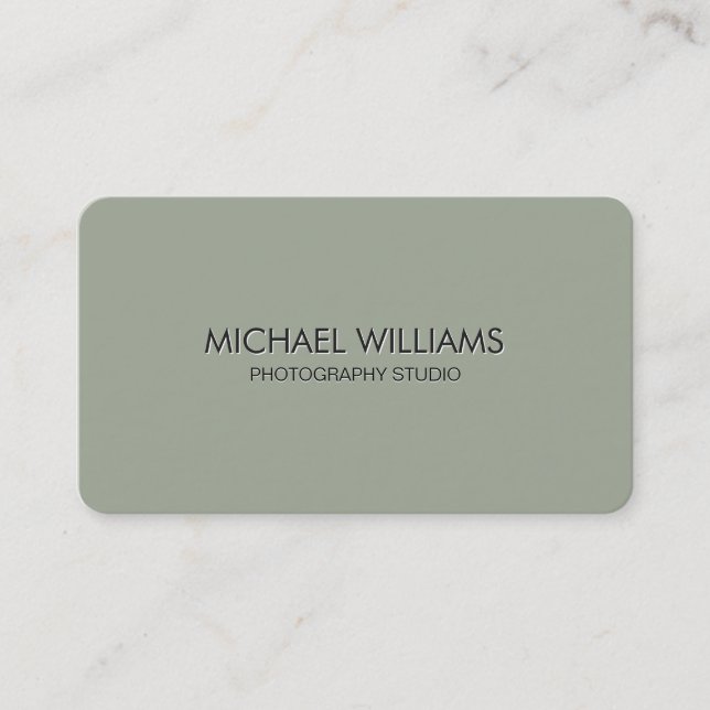 Tarjeta De Visita Elegante metal profesional (Anverso)