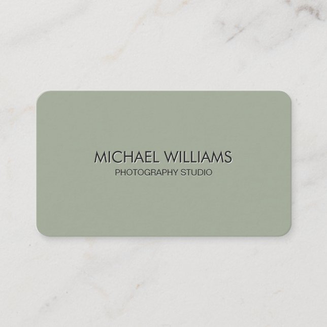 Tarjeta De Visita Elegante metal profesional (Anverso)