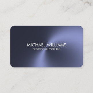 Tarjeta De Visita Elegante metal profesional blanco negro brillante
