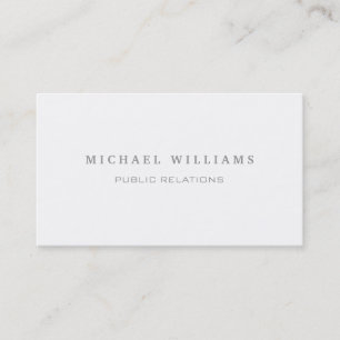 Tarjeta De Visita Elegante metal profesional blanco negro brillante
