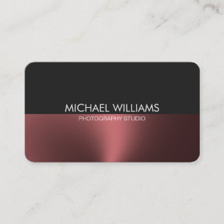 Tarjeta De Visita Elegante Metal Pulido Profesional