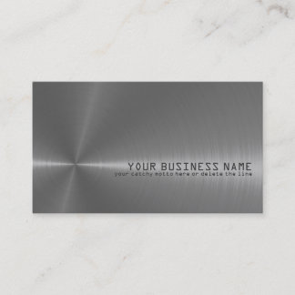 Tarjeta de visita elegante, metálica