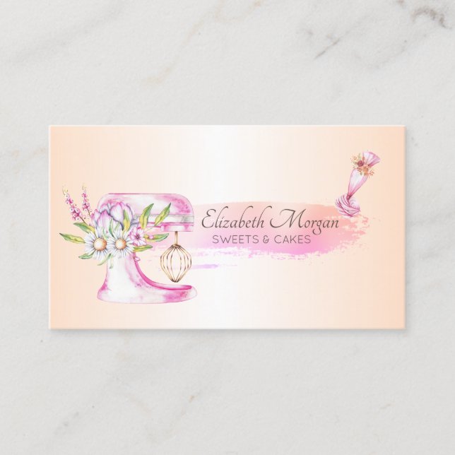 Tarjeta De Visita Elegante Mezclador de herramientas Tubería de tube (Anverso)