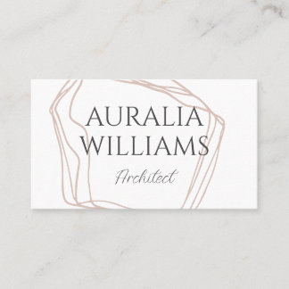 Tarjeta De Visita Elegante Minimalista