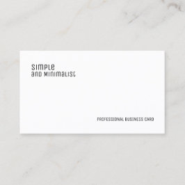 Tarjeta De Visita elegante minimalista