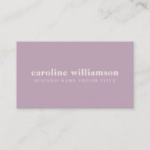 Elegante Minimalista Dusty Lilac