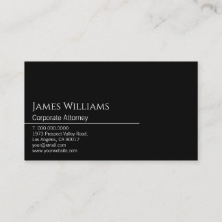 Tarjeta De Visita Elegante minimalista elegante elegante elegante bl