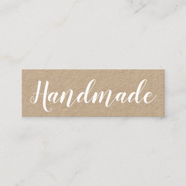 Tarjeta de visita elegante minimalista hecha a (Anverso)