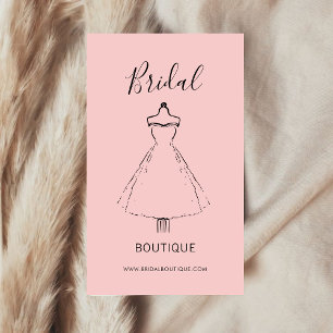 Tarjeta De Visita Elegante minimalista Moda Boda Vestido Elegante Ro