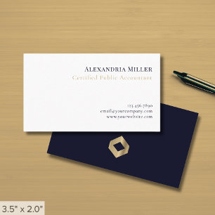 Tarjeta De Visita Elegante Minimalista moderno