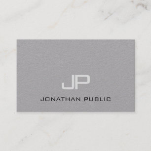 Tarjeta De Visita Elegante Minimalista Monograma de lujo simple moda