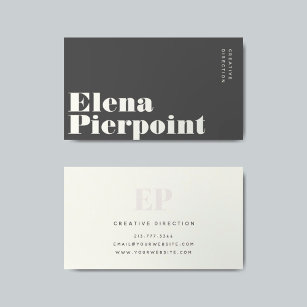 Tarjeta De Visita Elegante minimalista Monograma profesional moderno