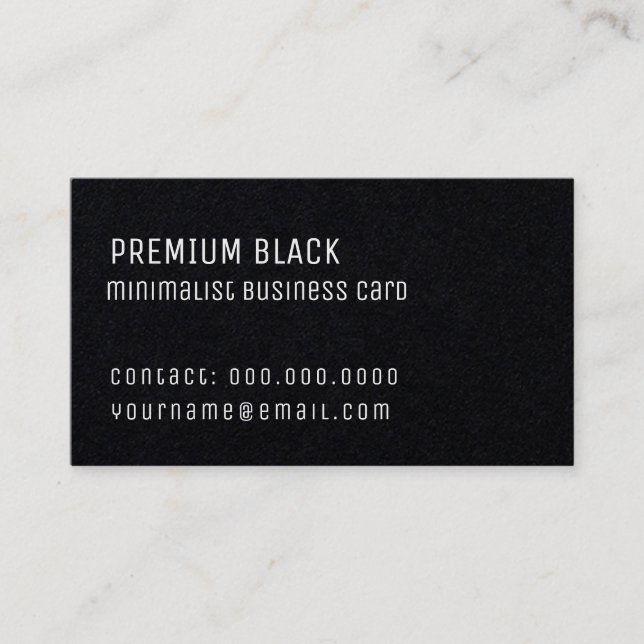 Tarjeta De Visita elegante minimalista premium (Anverso)