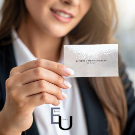 Tarjeta De Visita Elegante Minimalista Profesional Moderno Frost Opa