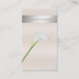 Tarjeta De Visita Elegante moda de lujo romántico calla lily