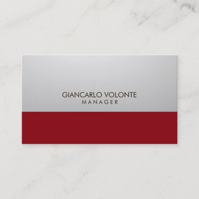 Tarjeta De Visita Elegante Moda Elegante Profesional De Arte Gris Ro (Anverso)