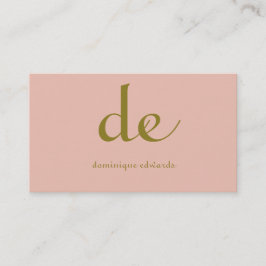 Tarjeta De Visita Elegante Moda moderna Rubor Cosméticos rosados